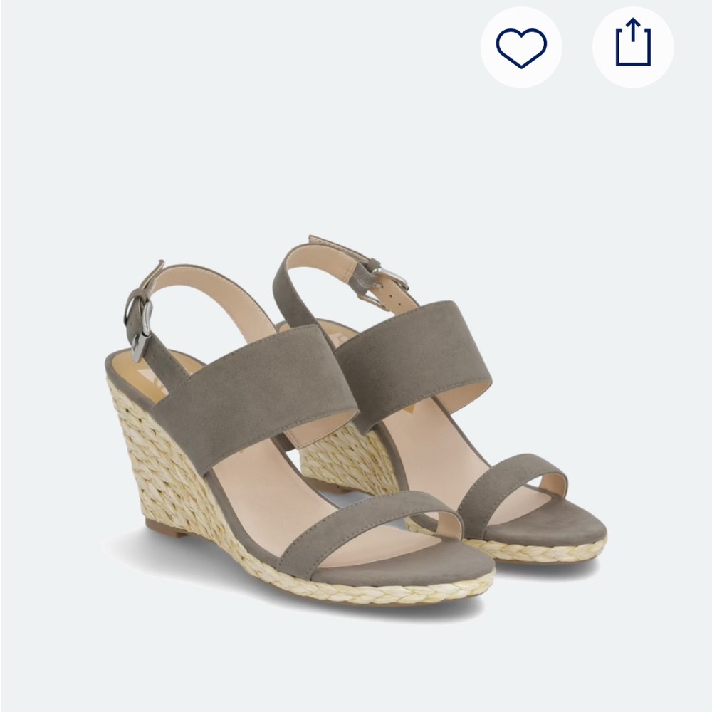 Dolce Vita Praiya Wedge Sandals Taupe Size 9